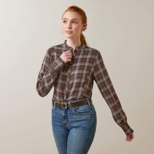 ARIAT CLARION BLOUSE MOLE PLAID