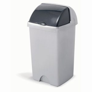 Addis Roll Top Bin Grey 25ltr