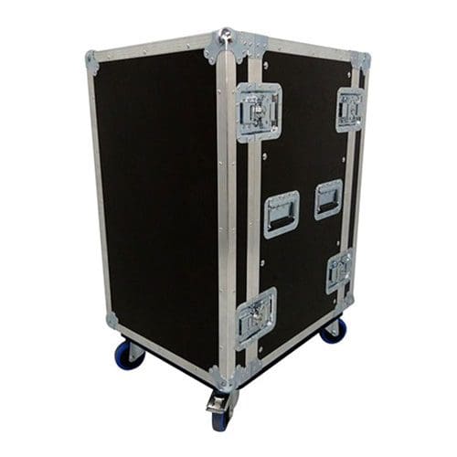 14U Foam Suspended Rack Flight Case with Wheels – Depth 462mm