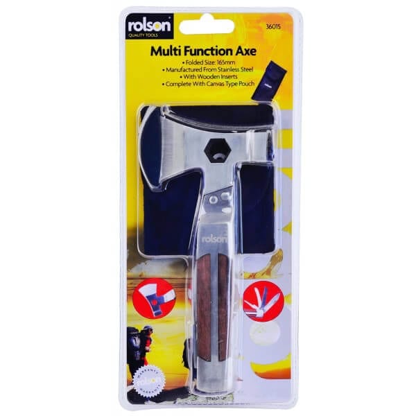 Rolson Multi Function Axe with Carry Case: Great for Camping 36015 - Image 3