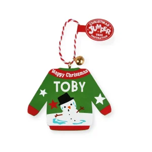 70H04040787 Personalised Christmas Jumper Toby