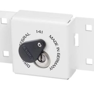 ABUS 26/70-141 Hasp & Diskus Van/Door Lock White (EACH)