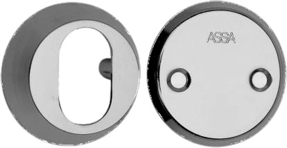 ASSA Out Cylinder Ring & In Blind Rose13mm Satin Chrome (EACH)