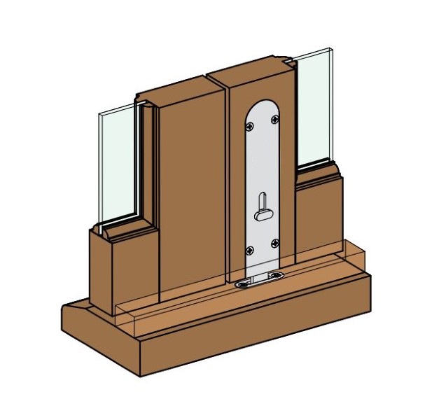 BRIO 456RSN Slide Action Flush Bolt Radiused End 190×41 SNP (EACH) - Image 4