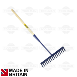 Carters 16 Teeth Square Asphalt Rake – Wooden Shaft