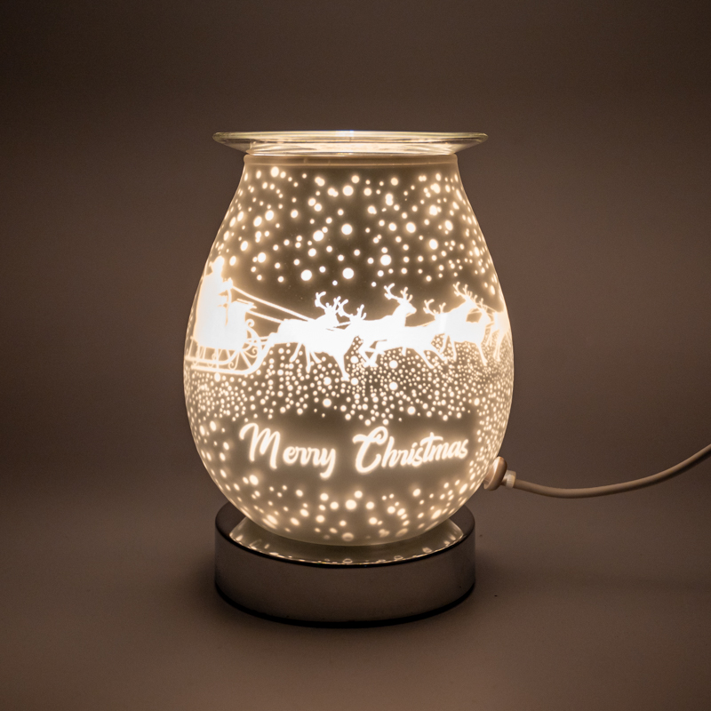 Wax Warmer Christmas Scene Lamp - Image 3