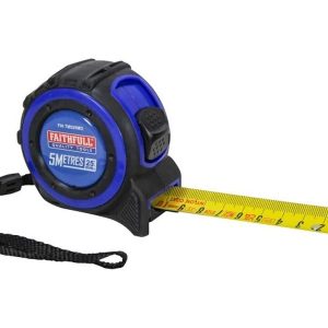 FAITHFULL Trade 5m  Tape Measure ( Metric Only) (EACH)