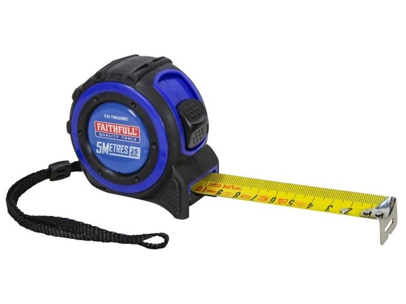 FAITHFULL Trade 5m Tape Measure ( Metric Only) (EACH)
