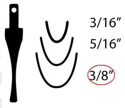 FLEXCUT SK926 476022 Sk ThuMBnail Gouge No11 x 3/8in (10mm) (EACH) - Image 3