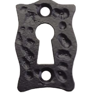 7101 Escutcheon Key 30x45mm Antique Black (PAIR)