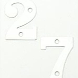 Numeral 50mm ‘9’ Satin Aluminium (EACH)