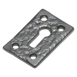 KIRKPATRICK 1502 Escutcheon Key Antique Black (PAIR)