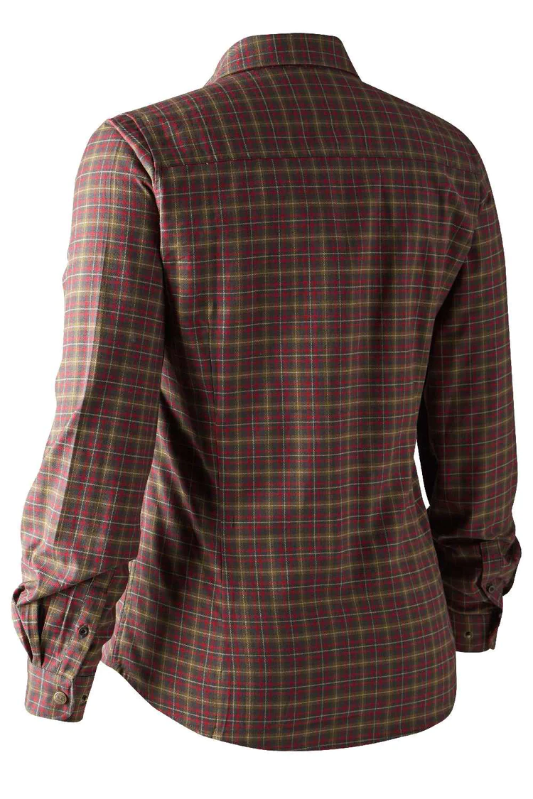 LADY AVA SHIRT RED CHECK - Image 3
