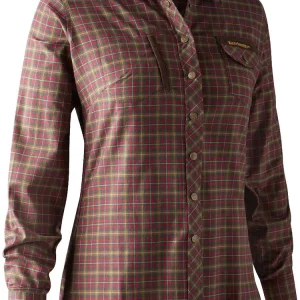 LADY AVA SHIRT RED CHECK
