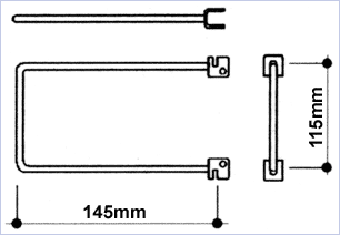 Twinslot Bookend 150mm (6in) Off-White (PAIR) - Image 4