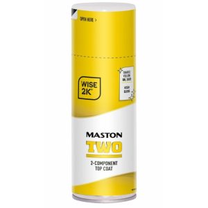 Maston Spray Paint 2K Two High Gloss Traffic Yellow RAL1023 400ml