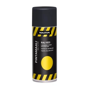 Maston “Top Coat” Spray Paint Satin Traffic Yellow RAL1023 400ml