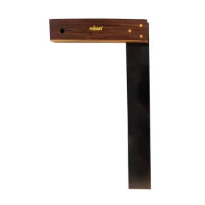 Rolson 300mm Hardwood Try Square: With Brass Edge, Steel Blade And Hardwood Stock 56829