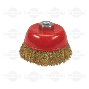 Silverline Brassed Steel Crimp Cup