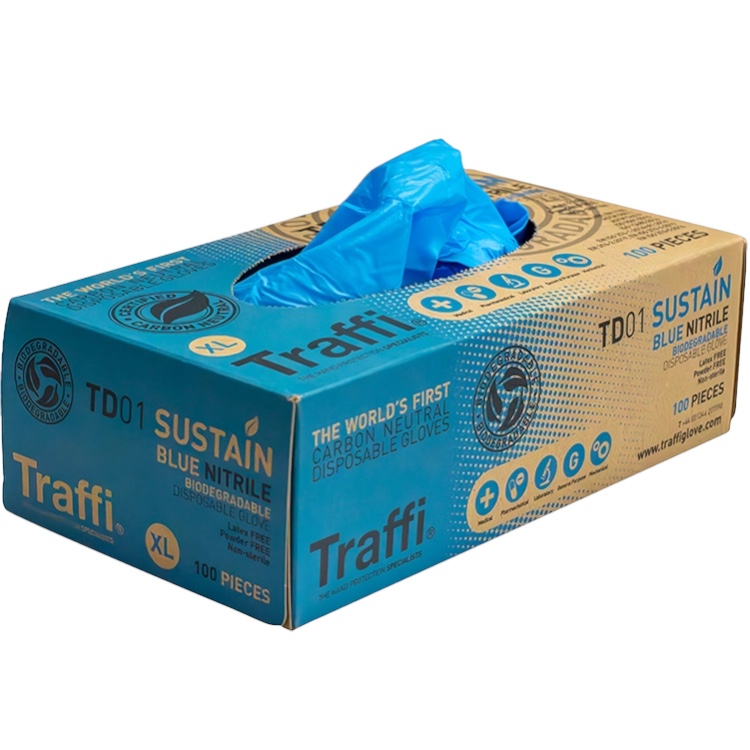 Biodegradable Nitrile Disposable Gloves (Pack of 100) - Image 3