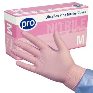 Pink Nitrile Gloves