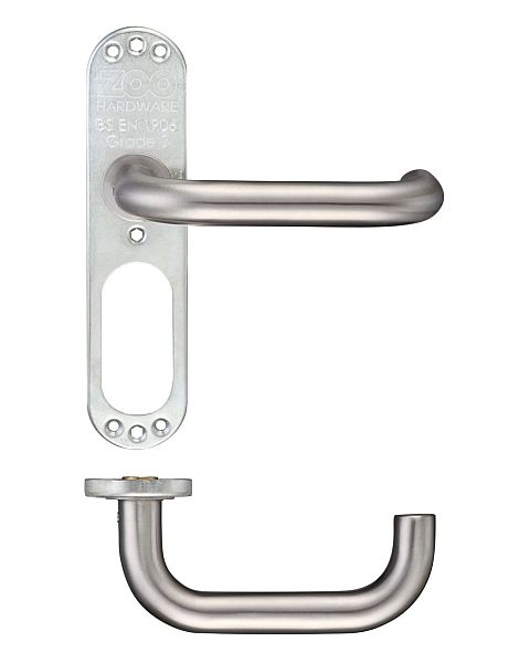 ZOO HARDWARE ZCSIP19SP Lever And Inner Plate (no Cover) Short SS (PAIR) - Image 2