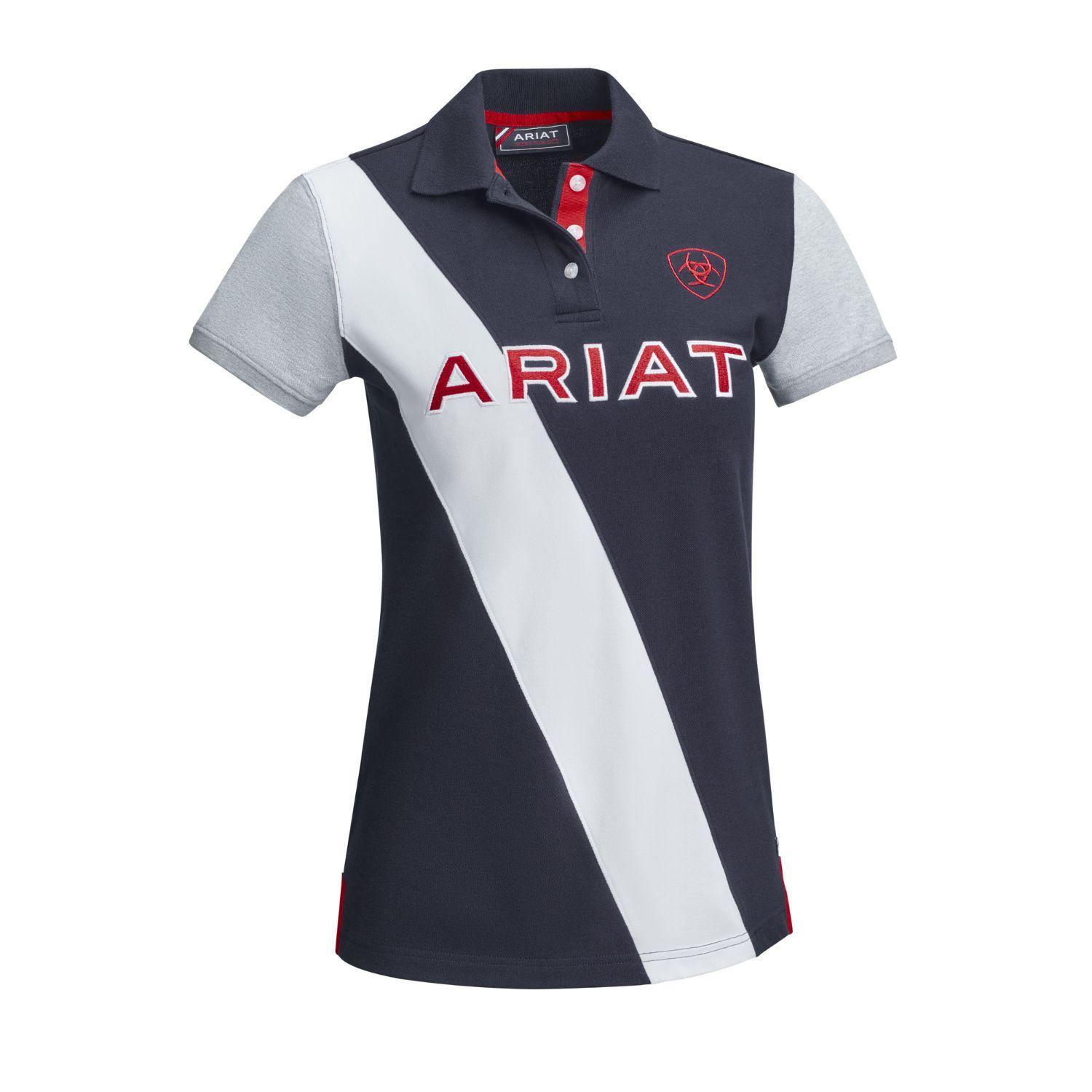 ARIAT WOMENS POLO SHIRT LILAC - Image 2